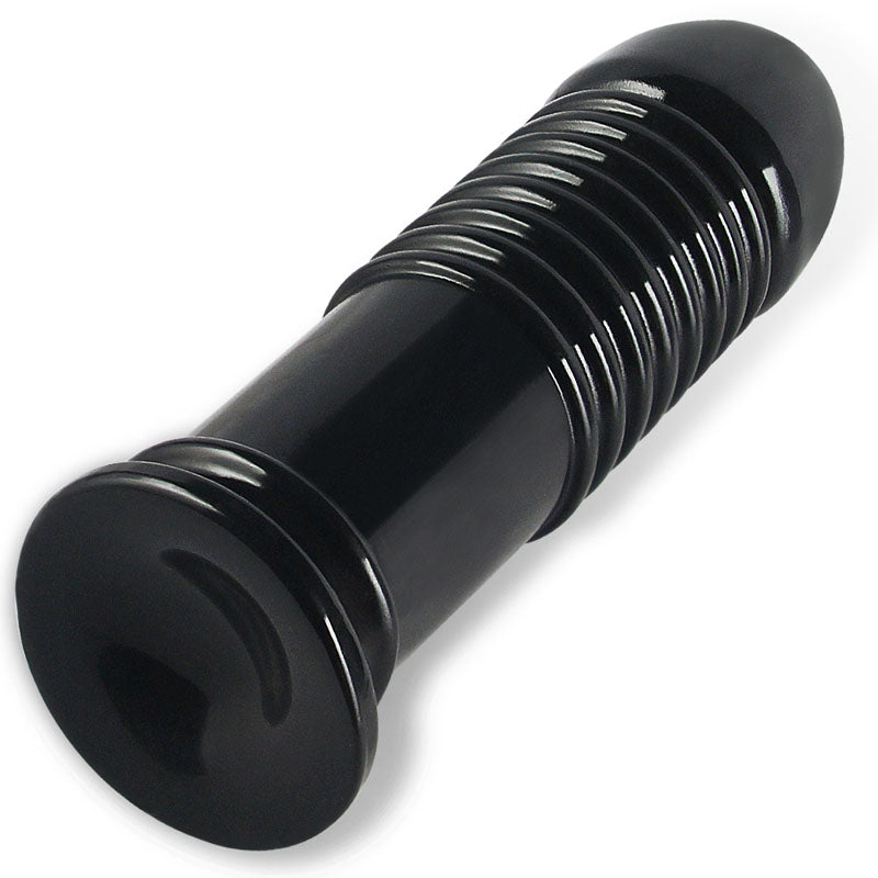 King Sized 8'' Anal Bumper - Black 22.5 cm Mega Butt Plug — image 5