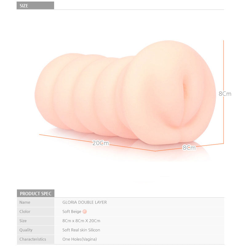 Kokos Gloria - Flesh Dual Layer Vagina Stroker — image 6