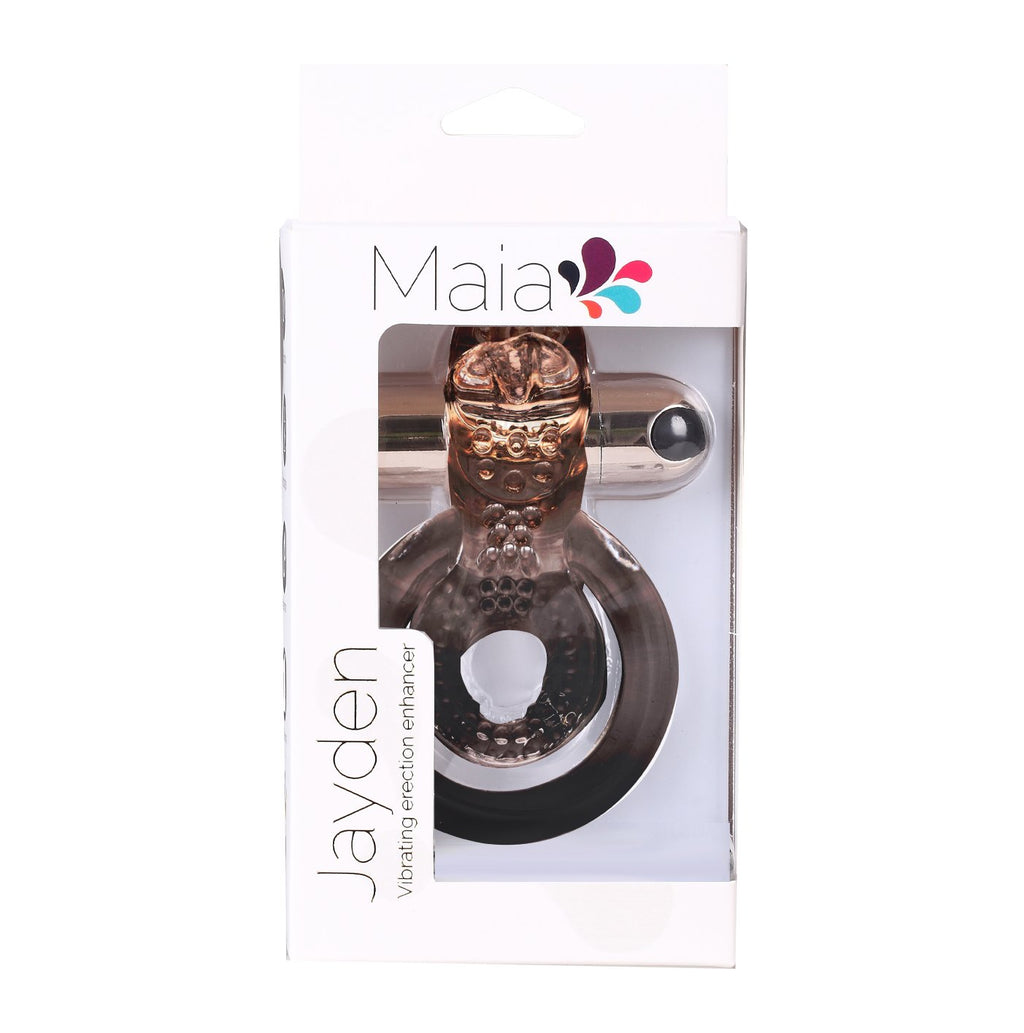 Maia Jayden - Rose Gold USB Rechargeable Vibrating Cock & Ball Rings — image 4
