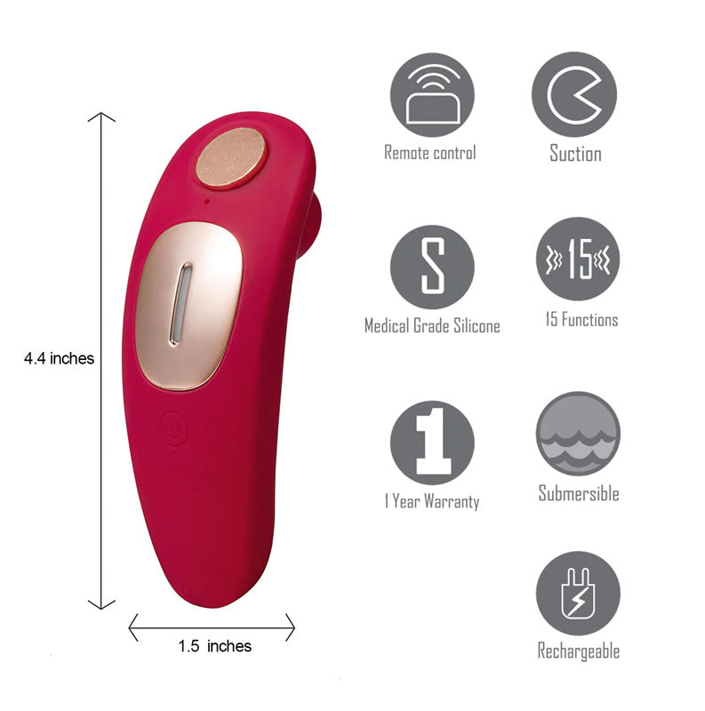 Maia Remi - Red Panty Vibe with Suction buy online Australia