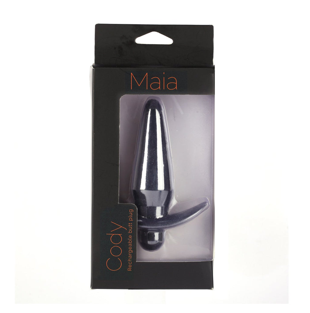 Maia Cody - Black 12.4 cm USB Rechargeable Butt Plug — image 4