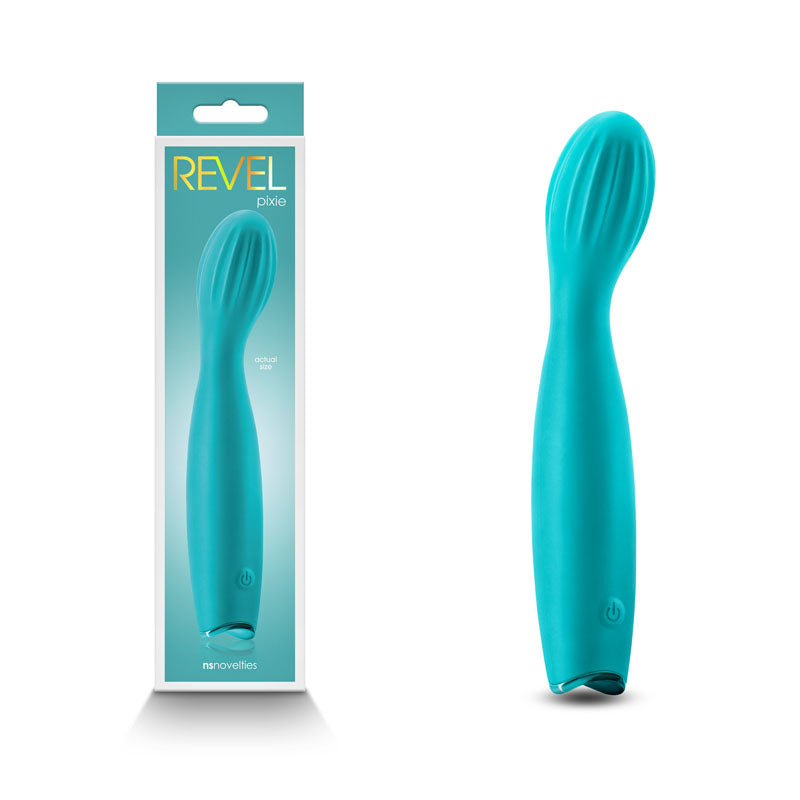 Revel Pixie - Teal - Teal 17.3 cm Vibrator buy online Australia
