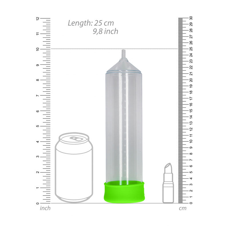 OUCH! Glow In The Dark Comfort Beginner Pump - Clear/Glow Penis Pump — image 5