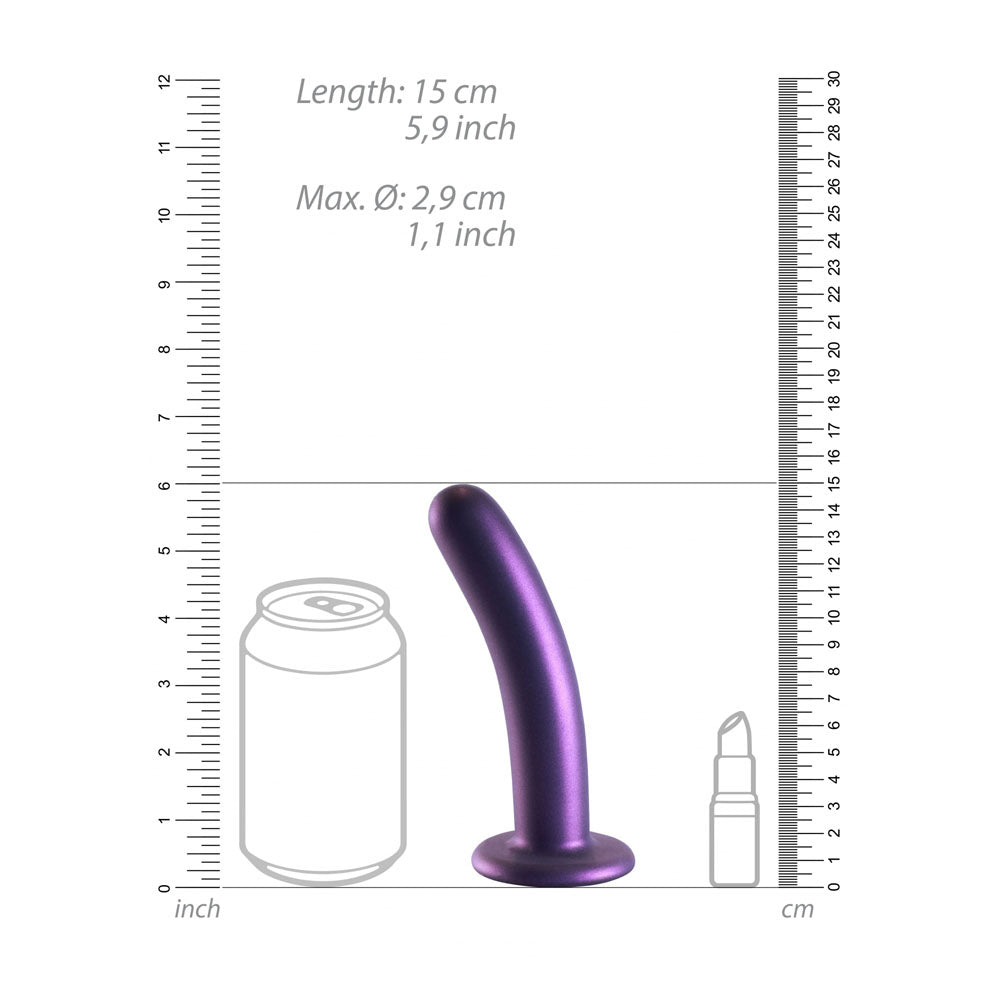 OUCH! Smooth Silicone G-Spot Dildo - 6'' / 14.5 cm — view 8
