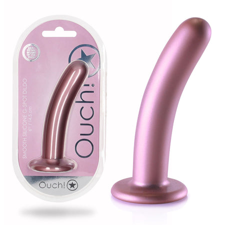 OUCH! Smooth Silicone G-Spot Dildo - 6'' / 14.5 cm buy online Australia