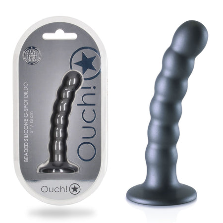 OUCH! Beaded Silicone G-Spot Dildo - 5'' / 13cm buy online Australia
