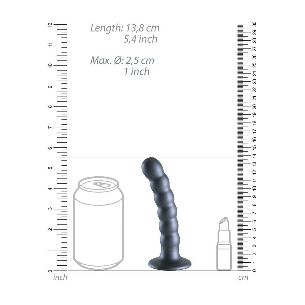 OUCH! Beaded Silicone G-Spot Dildo - 5'' / 13cm — view 7