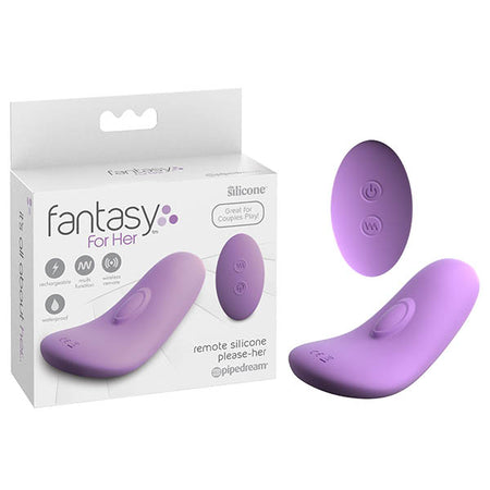 Fantasy For Her Remote Silicone Please-Her - Purple Stimulator with Wireless Remote buy online Australia