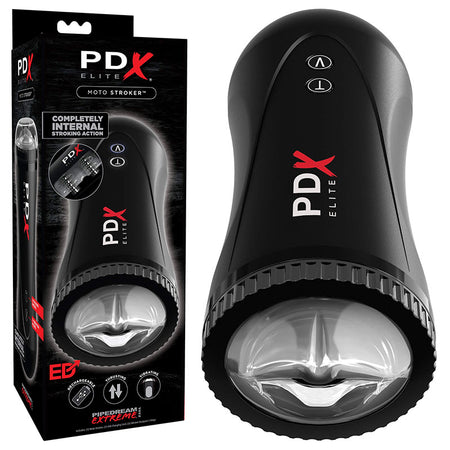 Pipedream Extreme Toyz Elite Moto Stroker - Black Powered Masturbator buy online Australia