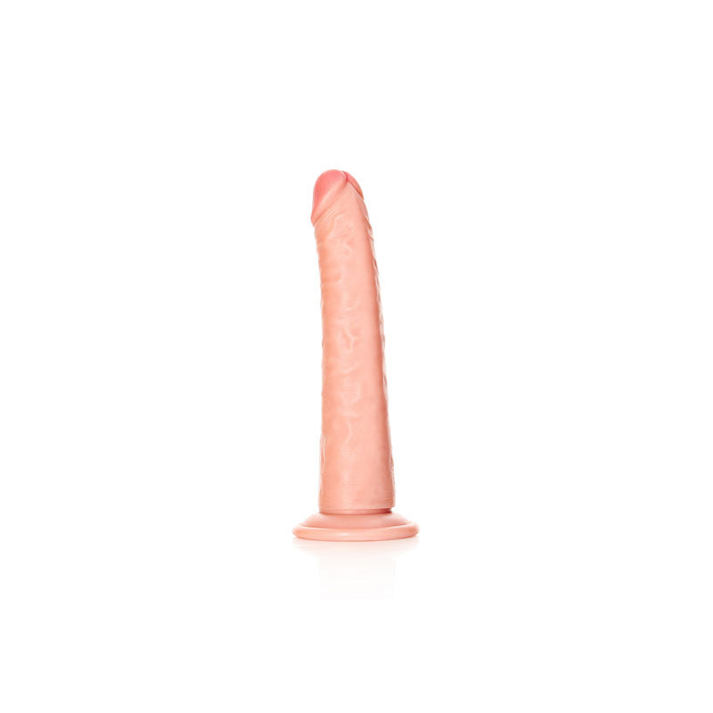 REALROCK Realistic Slim Dildo with Suction Cup - Flesh 20.5 cm (8'') Dong