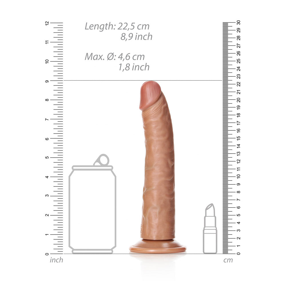 REALROCK Realistic Slim Dildo with Suction Cup - 20.5cm — view 8