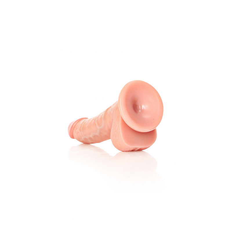 REALROCK Realistic Regular Curved Dong with Balls - 15.5 cm - Flesh 15.5 cm (6'') Dong — image 6
