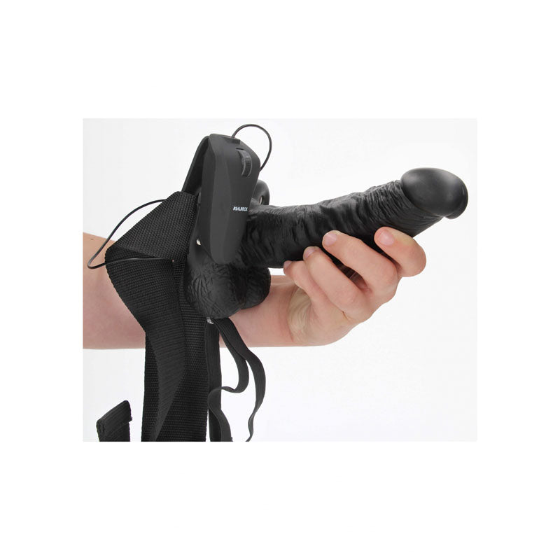 Vibrating Hollow Strapon with Balls - 7i -