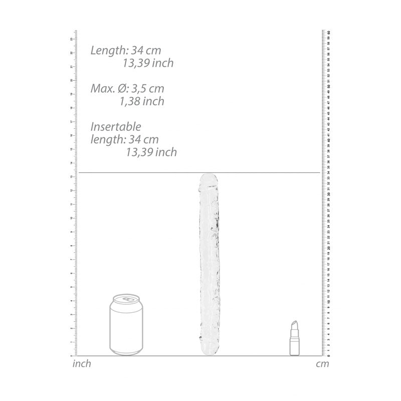 REALROCK 34 cm Double Dong - Clear - Clear 34 cm (14'') Double Dong — image 4