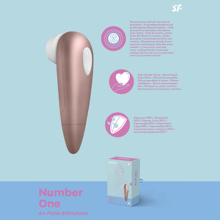 Satisfyer Number 1 - Rose Gold Touch-Free Clitoral Stimulator
