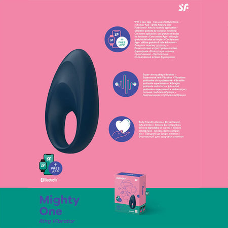 Satisfyer Mighty One - App Controlled Vibrating Cock Ring buy online Australia
