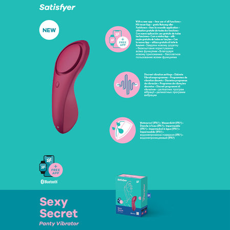 Satisfyer Sexy Secret - App Contolled Panty Vibrator buy online Australia