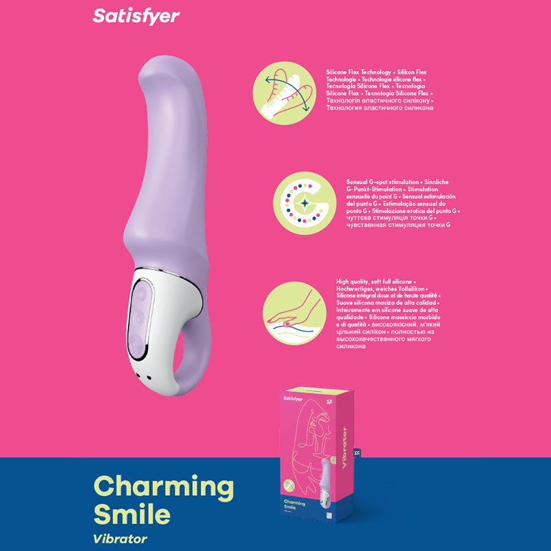 Satisfyer Vibes - Charming Smile - Lilac Vibrator buy online Australia