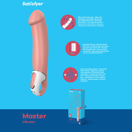 Satisfyer Vibes - Master - Pink 17 cm Vibrator buy online Australia