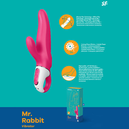 Satisfyer Vibes - Mister Rabbit - Pink Rabbit Vibrator buy online Australia