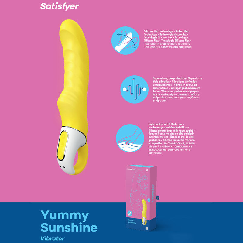 Satisfyer Vibes - Yummy Sunshine - Yellow Vibrator buy online Australia