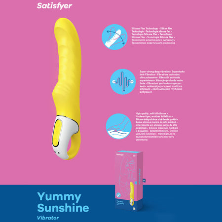 Satisfyer Vibes - Yummy Sunshine - Yellow Vibrator buy online Australia