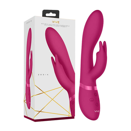 Vive Zosia - Pink 21.3 cm Rabbit Vibrator buy online Australia