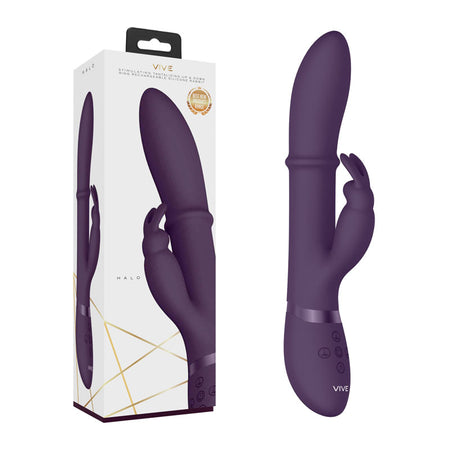 Vive Halo - Purple 24.5 cm Rabbit Vibrator buy online Australia