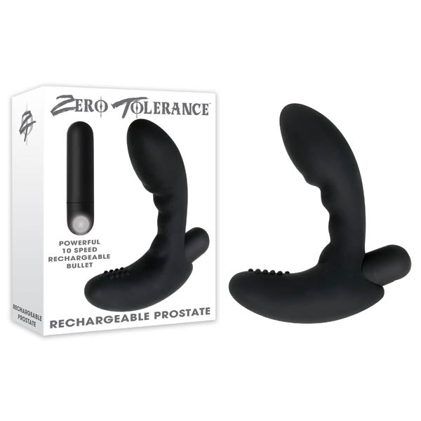Zero Tolerance Prostate - Black Prostate Massager with Bullet buy online Australia