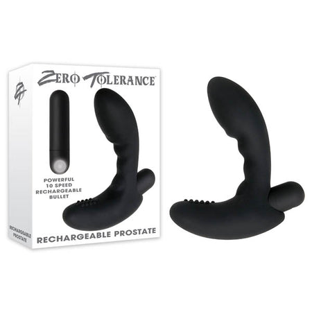 Zero Tolerance Prostate - Black Prostate Massager with Bullet buy online Australia