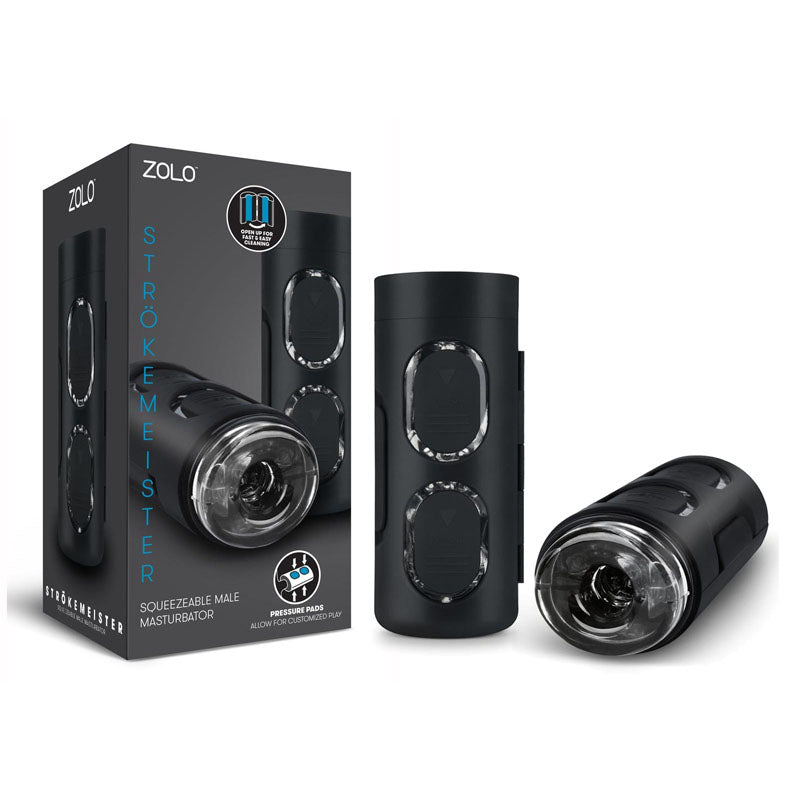 Zolo Strokemeister - Black Squeezable Masturbator buy online Australia
