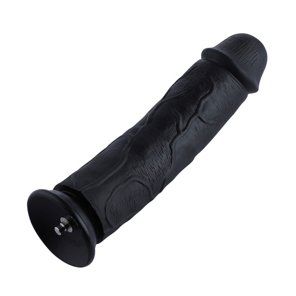 HiSmith - 11" Silicone Black Curved Dildo (KlicLok) buy online Australia