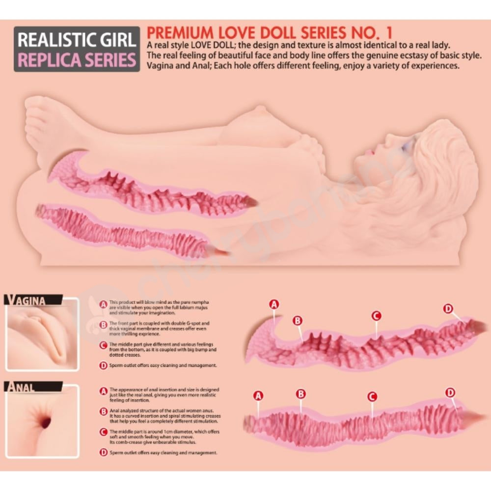 Kokos Real Doll Victoria - Flesh Lifelike Body Masturbator